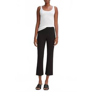NEW VINCE crop flare pants in black